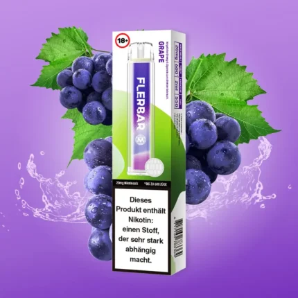 10 x Flerbar M - Grape 20mg Nikotin