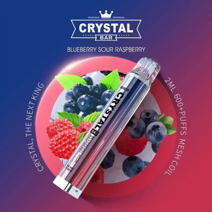 10 x SKE Crystal Bar 600 Blueberry Sour Raspberry 2% Nikotin